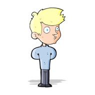 cartoon boy staring N9