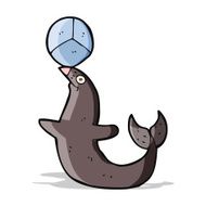 cartoon performing seal N5