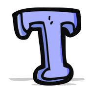 Cartoon Letter T N11