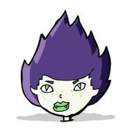 cartoon vampire head N13