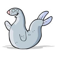 cartoon happy seal N7