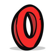 Cartoon Letter O N11