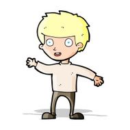 cartoon happy boy N114