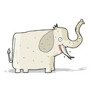 cartoon happy elephant N7