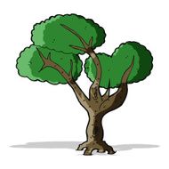 Cartoon Tree N153