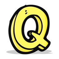 Cartoon Letter Q N9