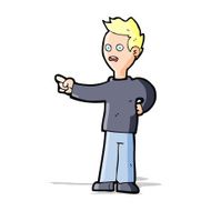 cartoon shocked boy pointing N4
