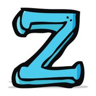 cartoon letter z N9