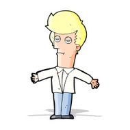 cartoon bored man N22
