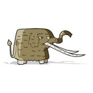cartoon woolly mammoth N4