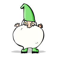 cartoon tiny santa N9