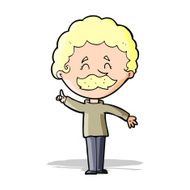 cartoon man with idea N95