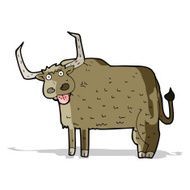 cartoon hairy cow N4