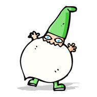 cartoon tiny santa N10