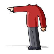 cartoon headless man pointing N4