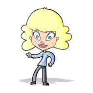 cartoon woman pointing N98