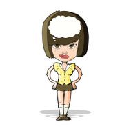 cartoon woman thinking N23