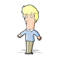 cartoon startled man N19