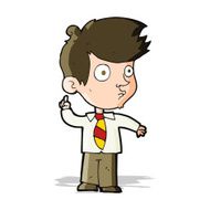 cartoon boy asking question N16