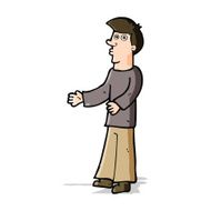 cartoon curious man N32