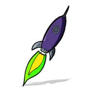 Cartoon Spaceship N27
