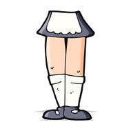 cartoon female legs N17