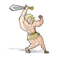 cartoon barbarian hero N4