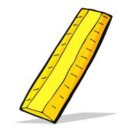 cartoon wooden ruler N9