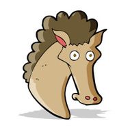 Cartoon Horse Head N11