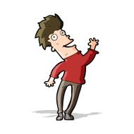cartoon happy man N228