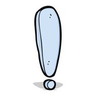 Cartoon Exclamation Mark N6