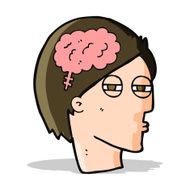cartoon man thinking carefully N4
