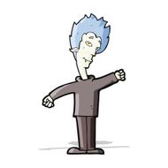 cartoon vampire man N51