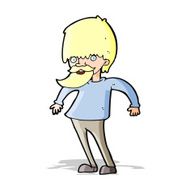cartoon bearded man shrugging shoulders N2