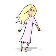 cartoon ghost like girl N3