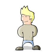 cartoon happy man N231