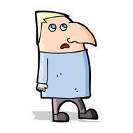 cartoon worried man N50