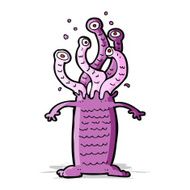 Cartoon monster N86