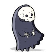 cartoon spooky ghoul N16