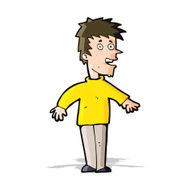 cartoon happy boy N116