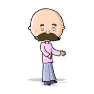 Cartoon Man With Mustache N57