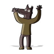 cartoon wolf man N22