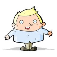 cartoon happy man N232