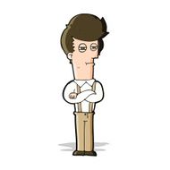 cartoon annoyed man N38