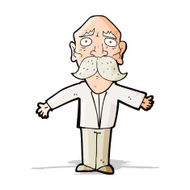 cartoon disappointed old man N3