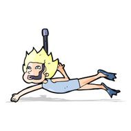 cartoon swimmer with snorkel N5