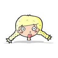 cartoon confused female face N4