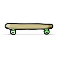 Cartoon Skateboard N34