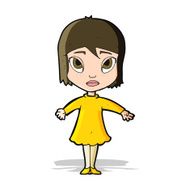 cartoon girl in dress N5