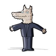 Cartoon Wolf N78